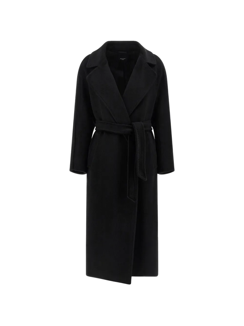 Max Mara Tempera belted notch-lapels coat - Schwarz