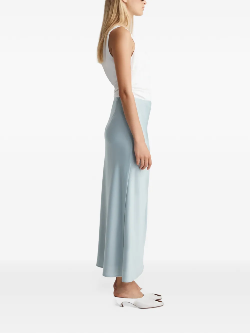 Anna Quan Avery twist-detail skirt Groen