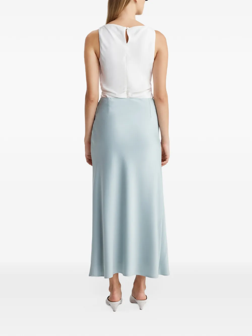 Anna Quan Avery twist-detail skirt Groen