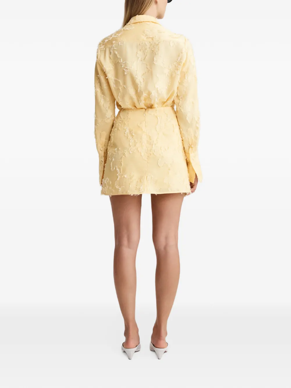 Anna Quan Andrea twist-detail mini skirt Geel
