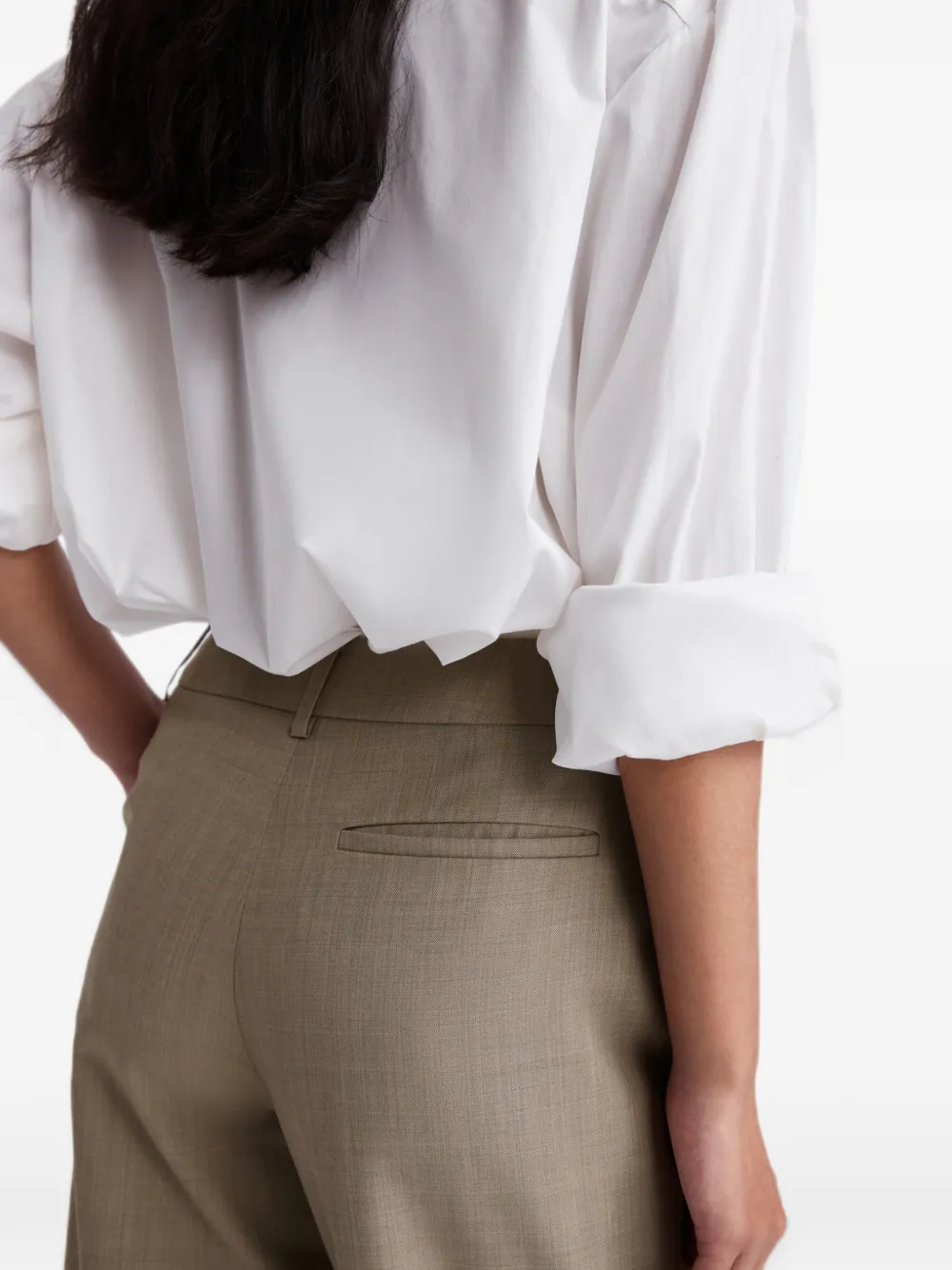 Anna Quan Juliette straight-leg trousers Beige