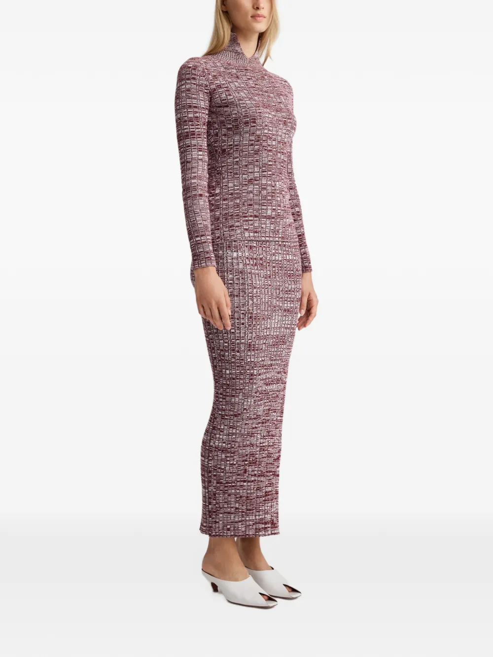 Anna Quan Ilona ribbed-knit skirt Rood