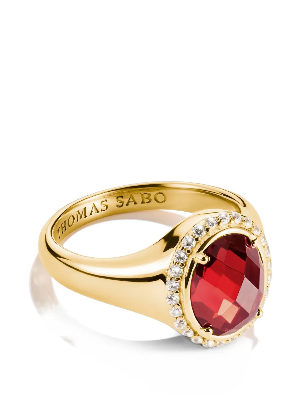 Thomas Sabo zirconia-embellished ring - Oro