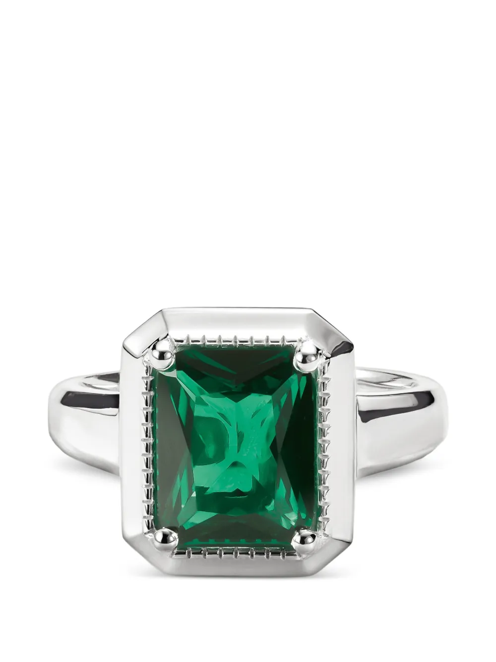 Thomas Sabo Elyndra octagon-cut ring - Argento