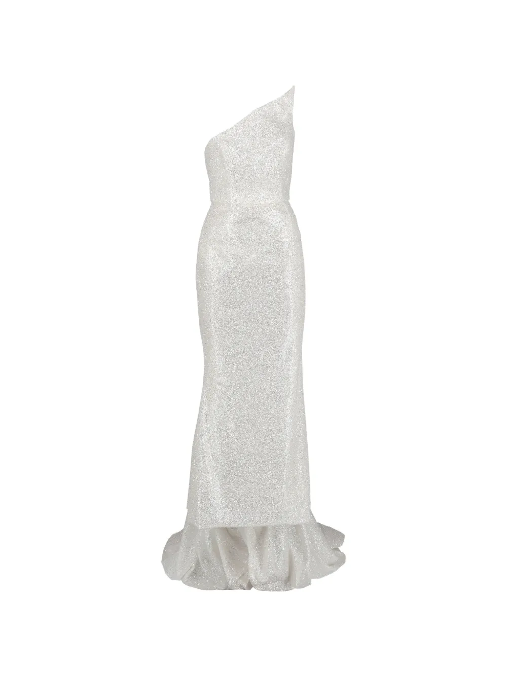 Marco Gabrielli Atelier one-shoulder sequinned gown - Argento