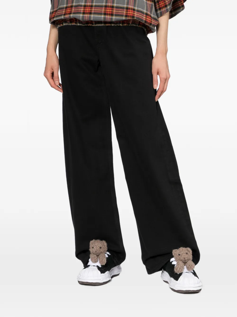 AGOLDE classic five pockets wide-leg jeans Zwart