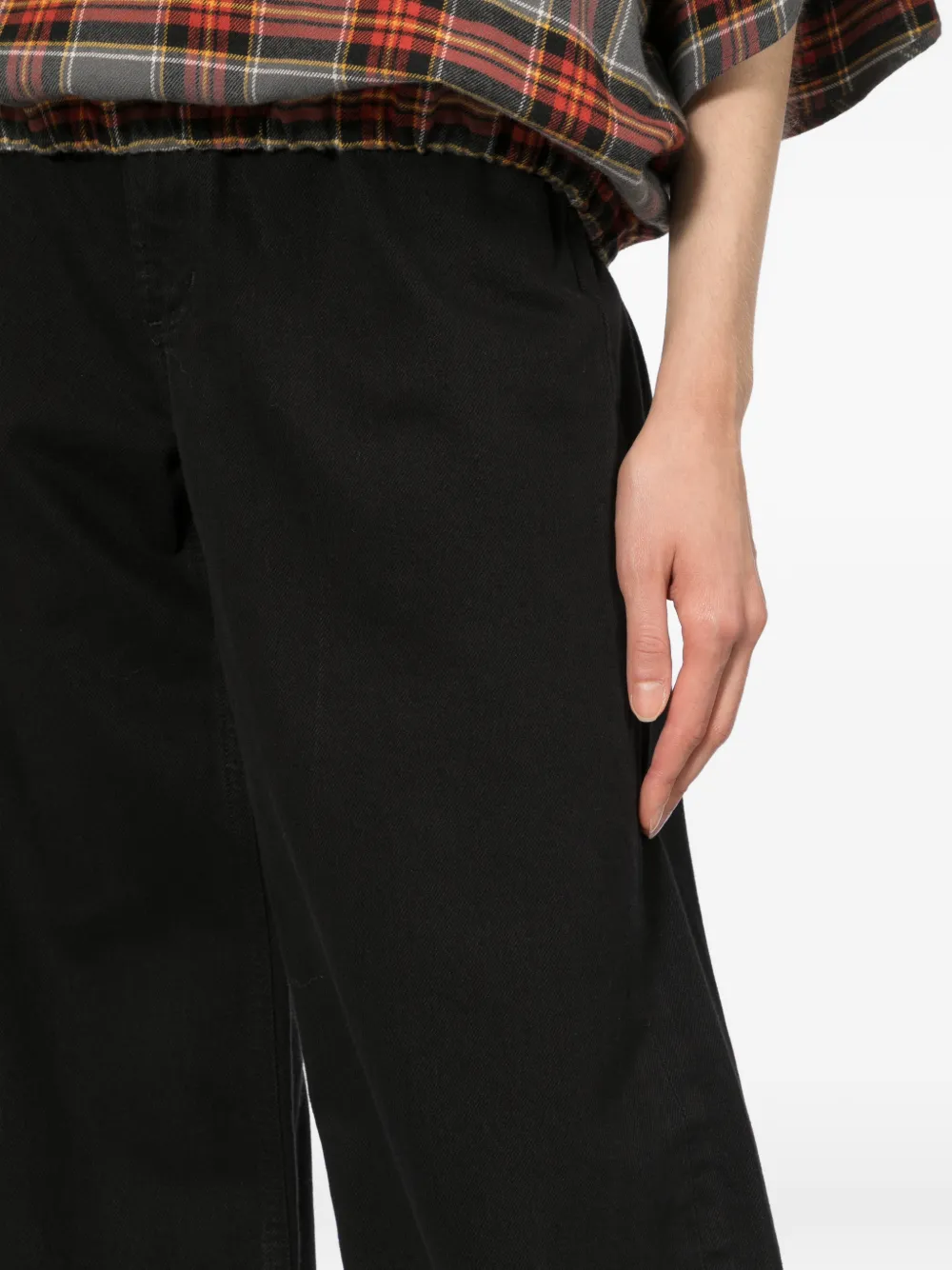 AGOLDE classic five pockets wide-leg jeans Zwart