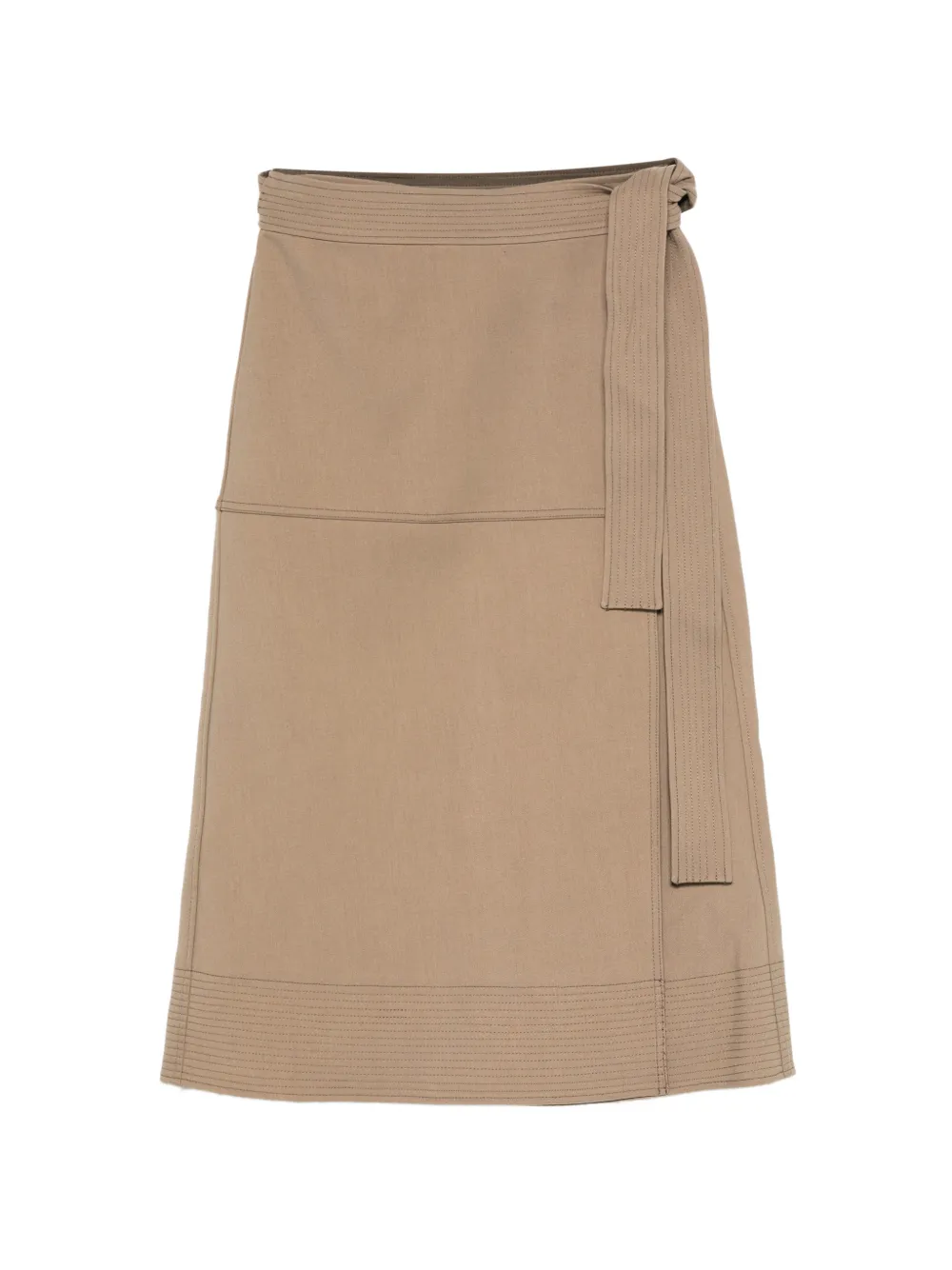 SIMKHAI bonded wrap-style skirt - Toni neutri