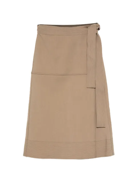 SIMKHAI  bonded wrap-style skirt