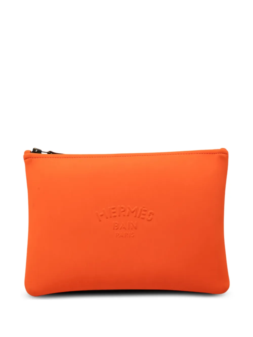 Hermès Pre-Owned 2010-2026 Medium Neoprene Neobain Case clutch bag - Orange