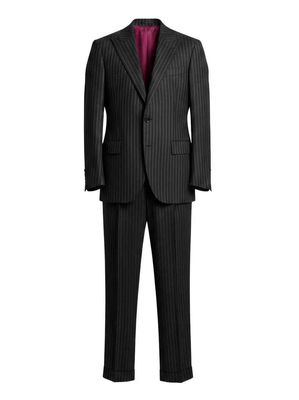 Brunello Cucinelli pinstripe-pattern single-breasted suit Grijs