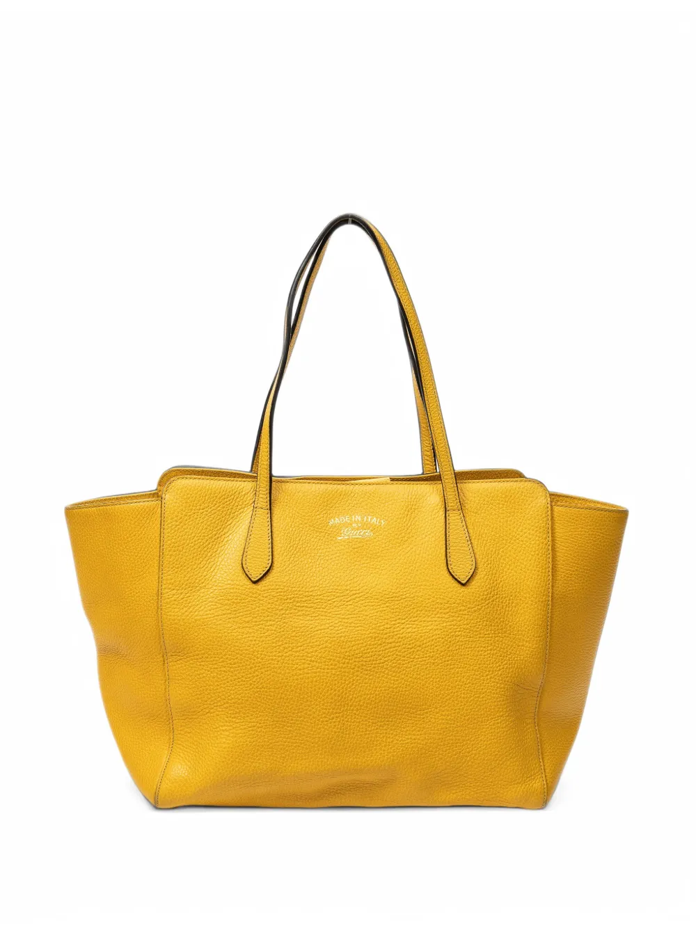 Gucci Pre-Owned medium Swing leather tote bag - Giallo