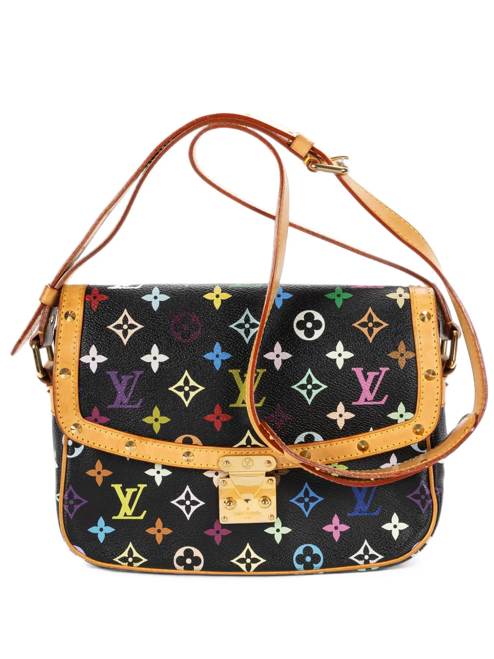 Louis Vuitton Pre-Owned x Takashi Murakami Sologne Monogram cross body bag - Black