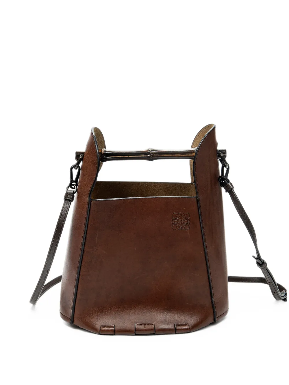 Loewe Pre-Owned Bamboo bucket bag - Marrone