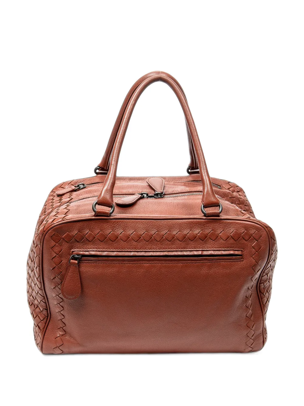 Bottega Veneta Pre-Owned Brera Intrecciato shoulder bag - Brown