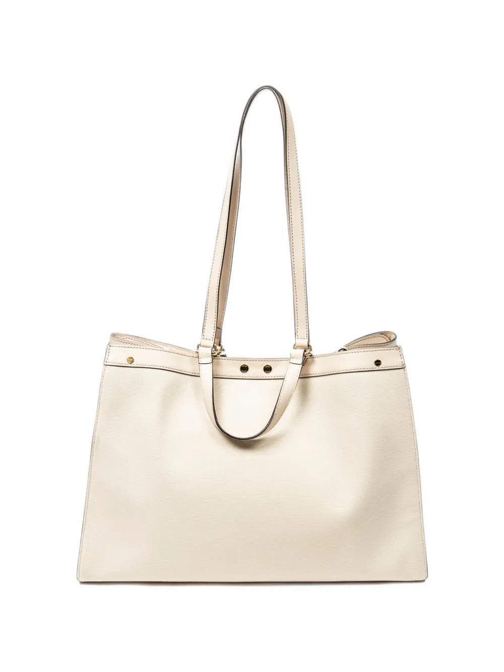 Fendi Pre-Owned Peekaboo X-Tote embossed tote bag Beige