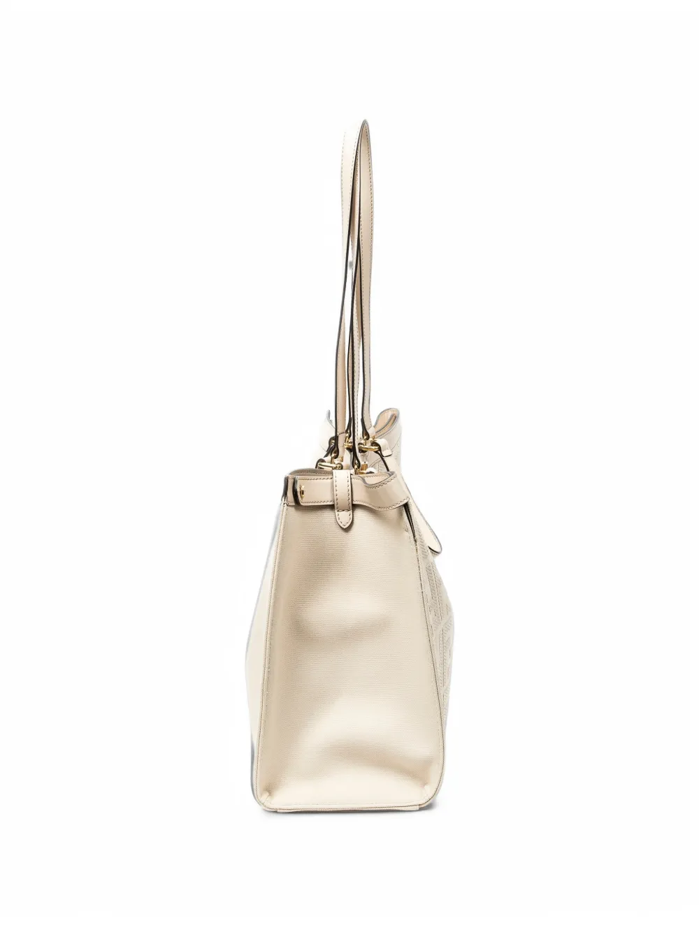 Fendi Pre-Owned Peekaboo X-Tote embossed tote bag Beige