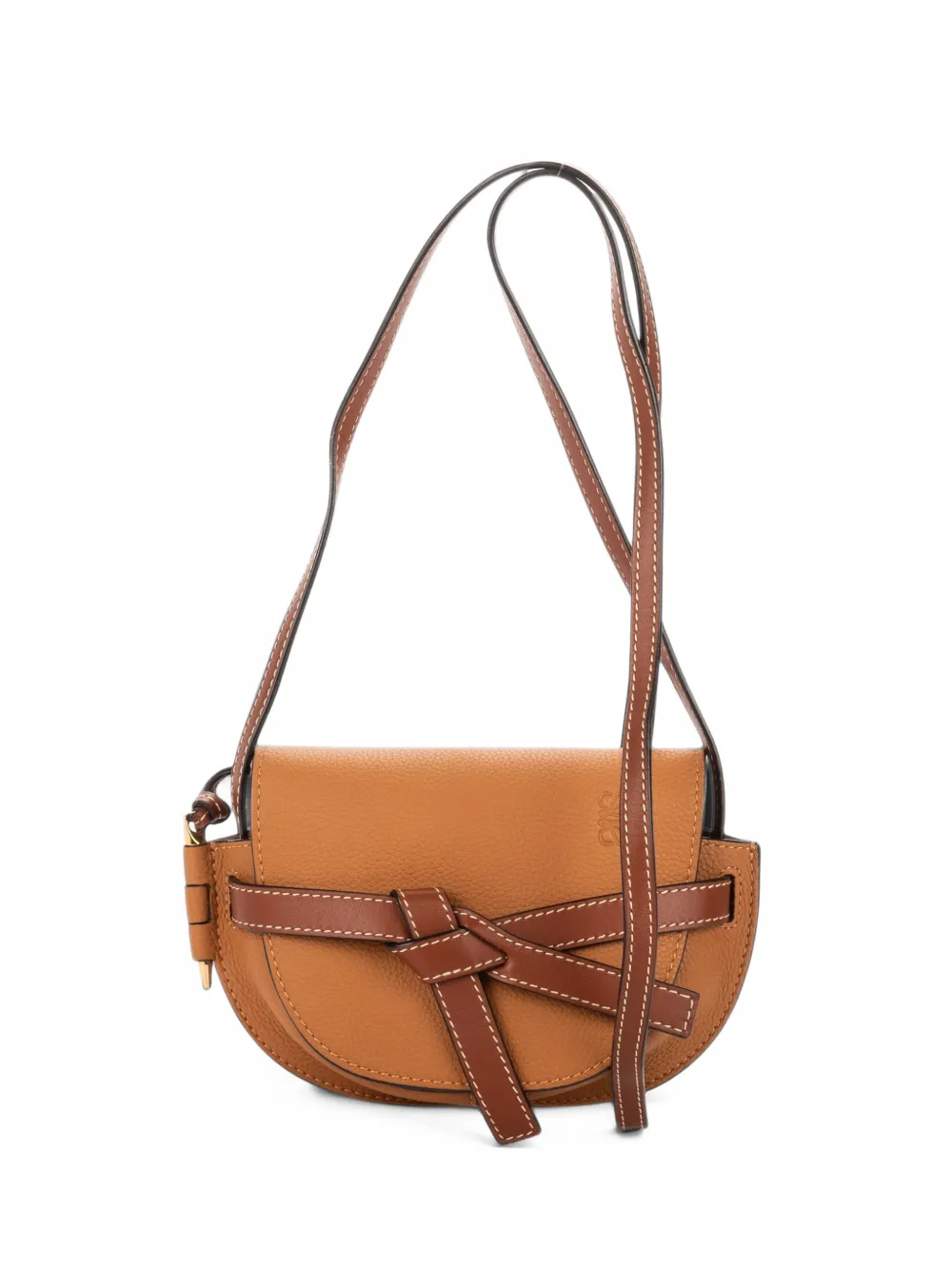 Loewe Pre-Owned mini Gate leather shoulder bag - Marrone