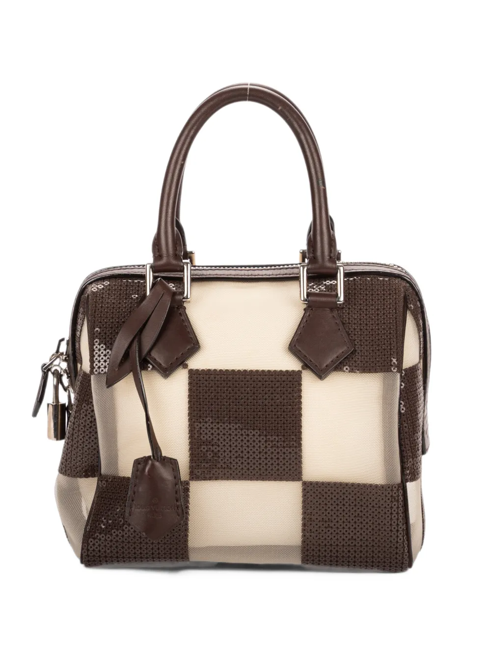 Louis Vuitton Pre-Owned 2003 Speedy Cube sequin handbag - Brown