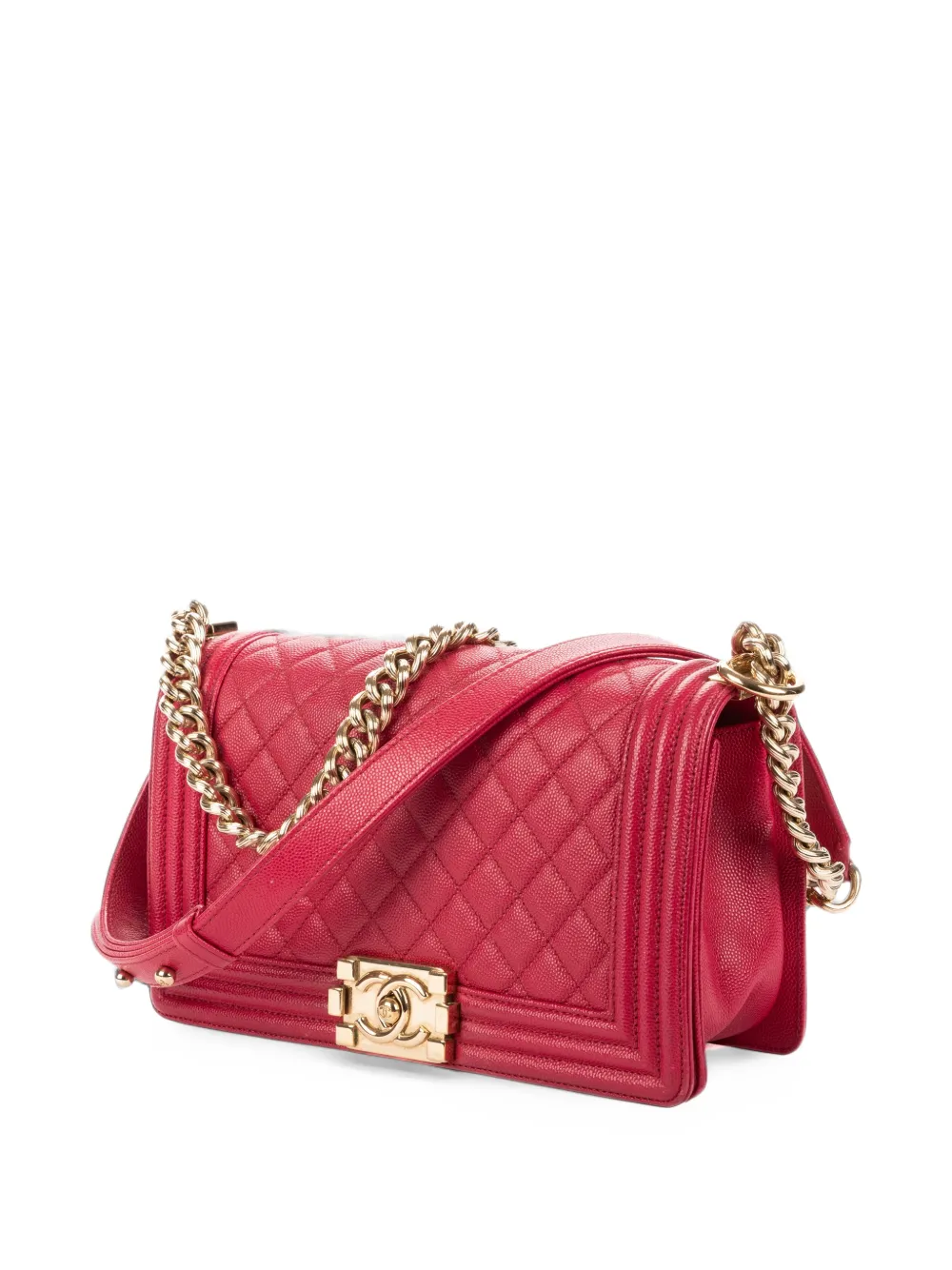 CHANEL Pre-Owned medium Boy quilted shoulder bag Roze