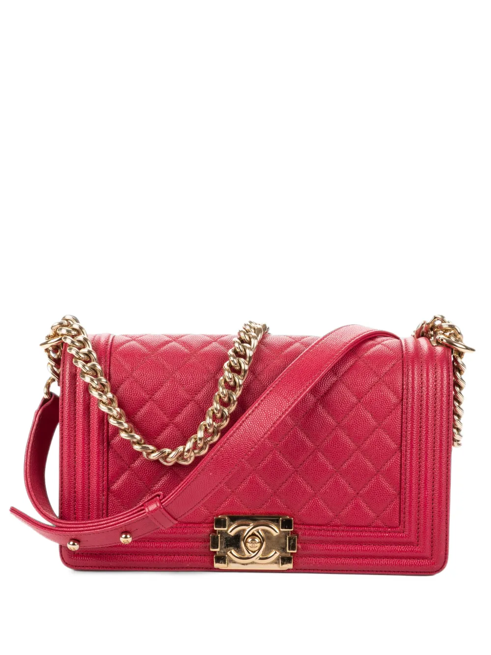 CHANEL Pre-Owned medium Boy quilted shoulder bag - Rosa