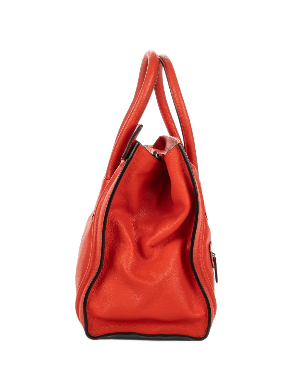 Celine Pre-Owned mini Luggage grained tote bag Oranje