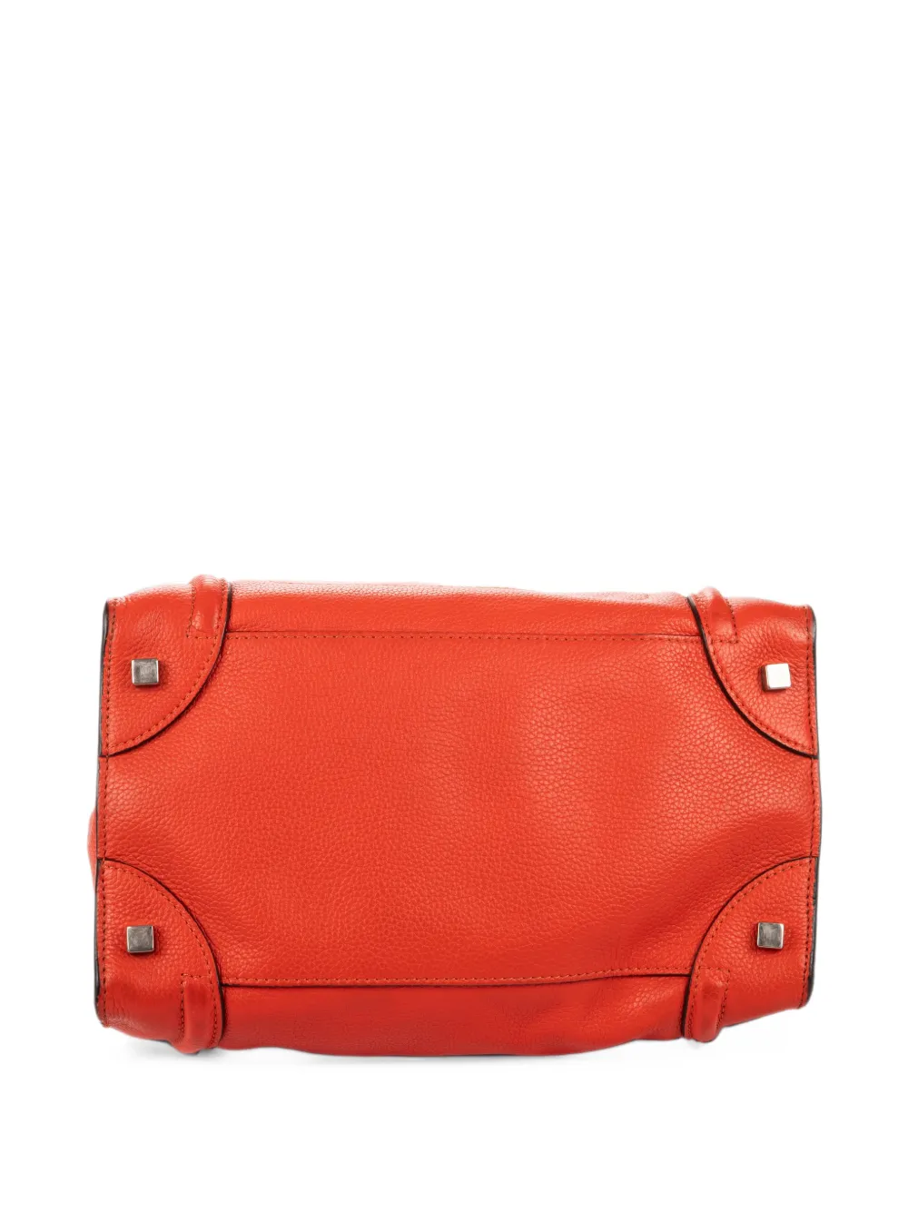 Celine Pre-Owned mini Luggage grained tote bag Oranje