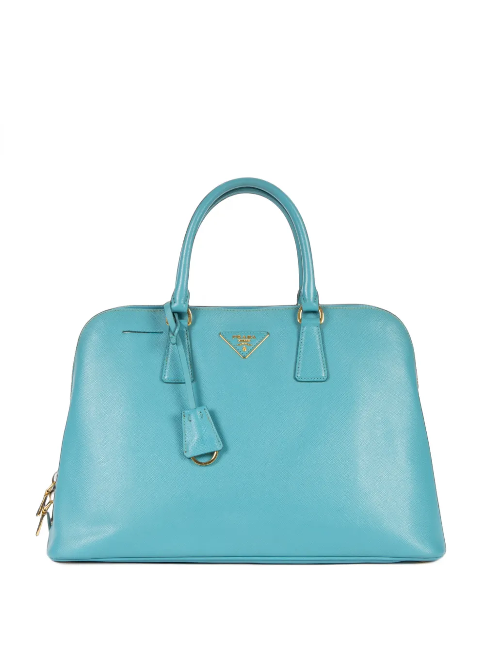 Prada Pre-Owned large Promenade leather tote bag - Blu