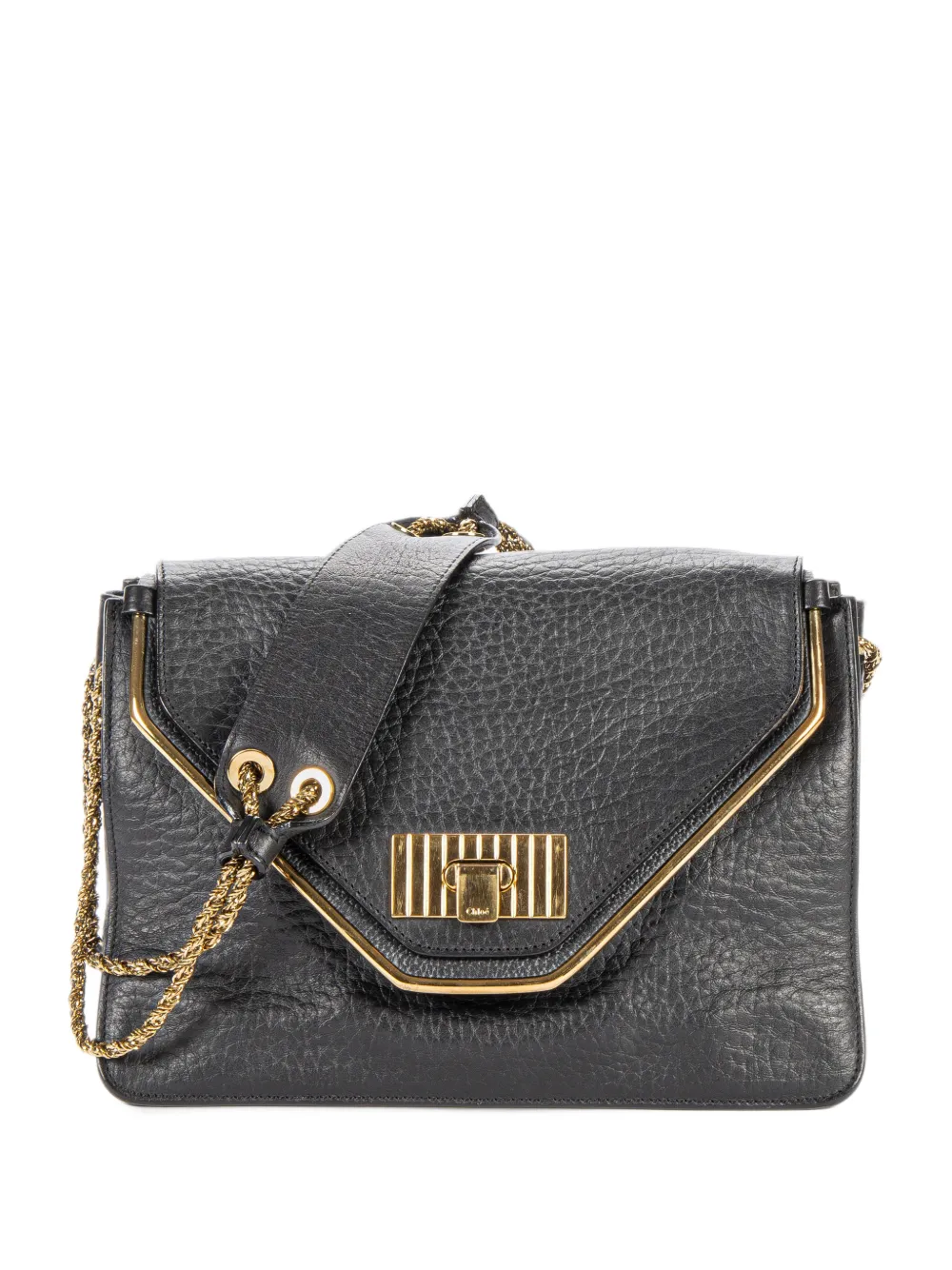 Chloé Pre-Owned medium Sally flap shoulder bag - Schwarz