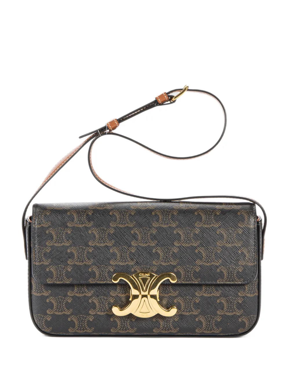 Celine Pre-Owned Triomphe shoulder bag - Nero