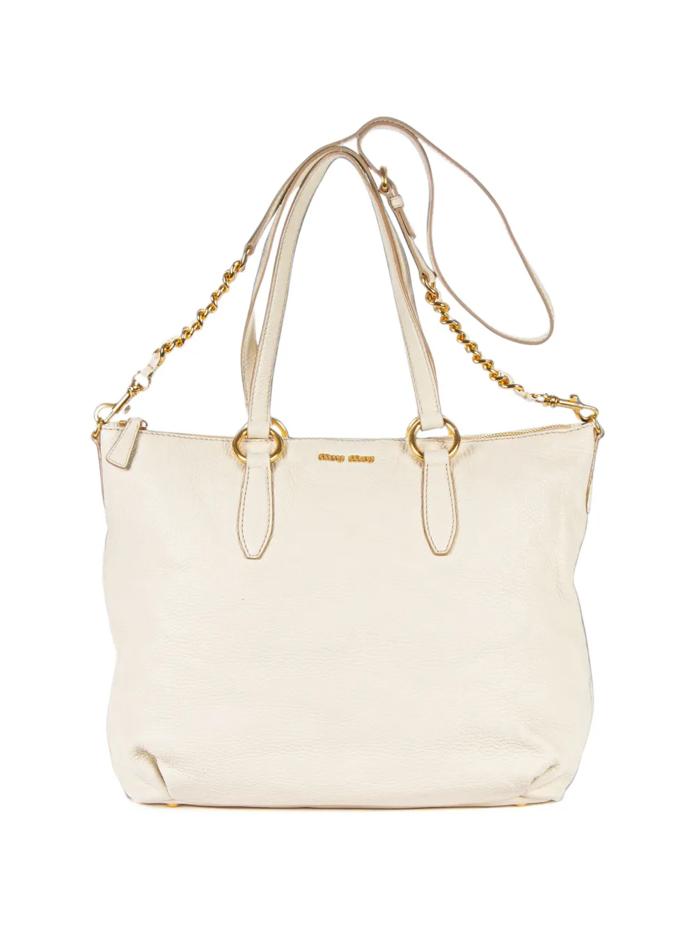 Miu Miu Pre-Owned Vitello Soft tote bag - Toni neutri