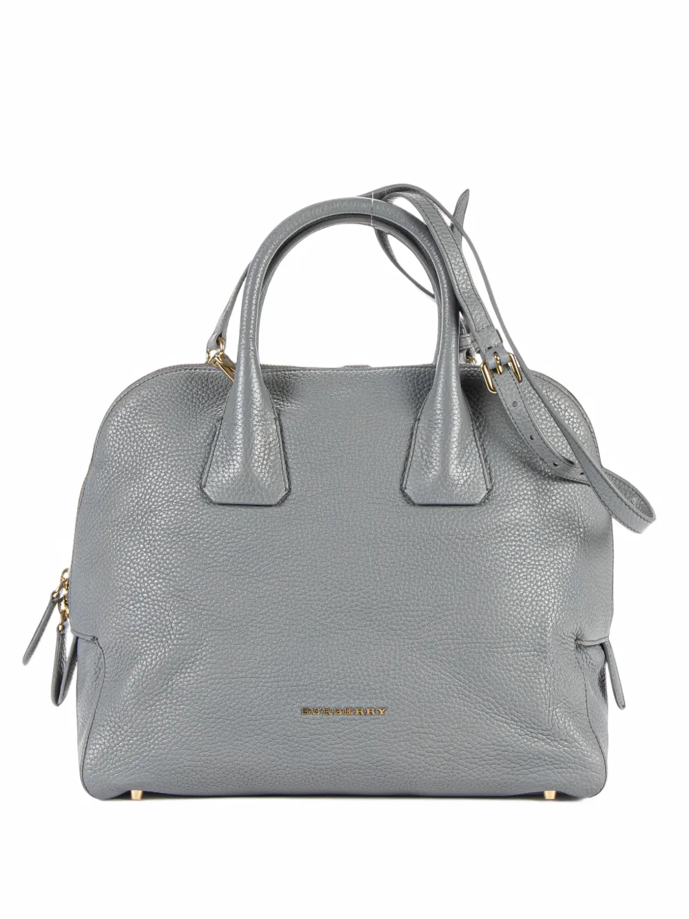 Burberry Pre-Owned Greenwood Bowling grained tote bag - Blue