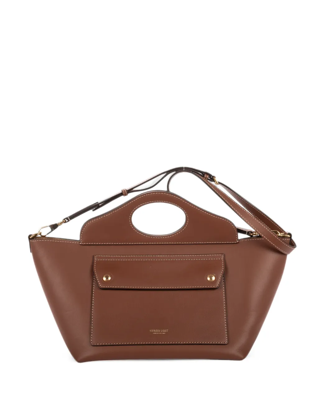 Burberry Pre-Owned small Soft Pocket leather tote bag - Brown