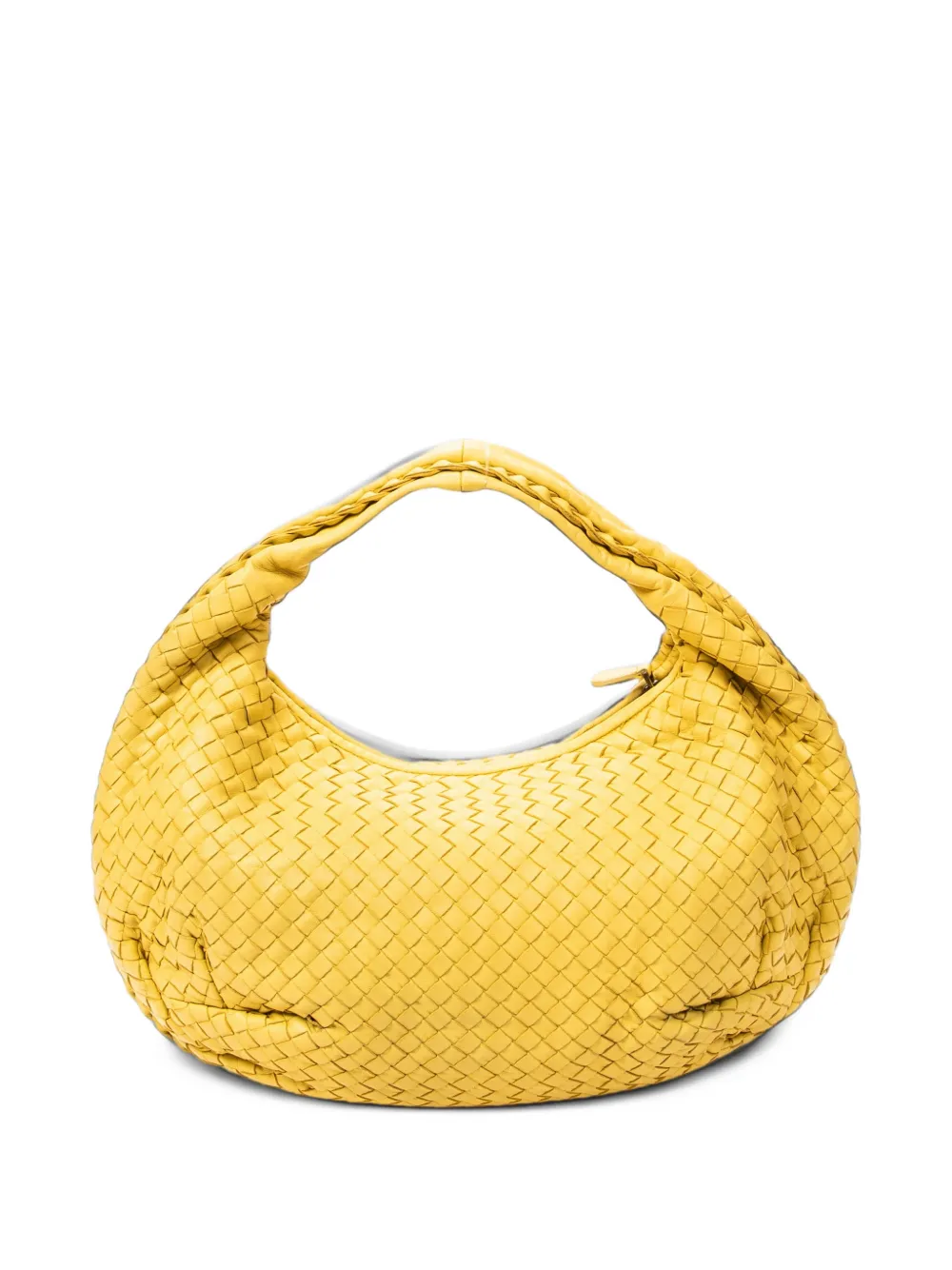 Bottega Veneta Pre-Owned medium Belly Hobo Intrecciato leather tote bag - Yellow