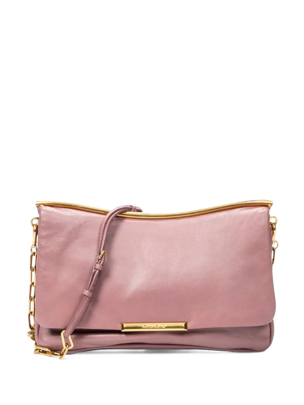 Miu Miu Pre-Owned Flap Frame clutch bag - Rosa