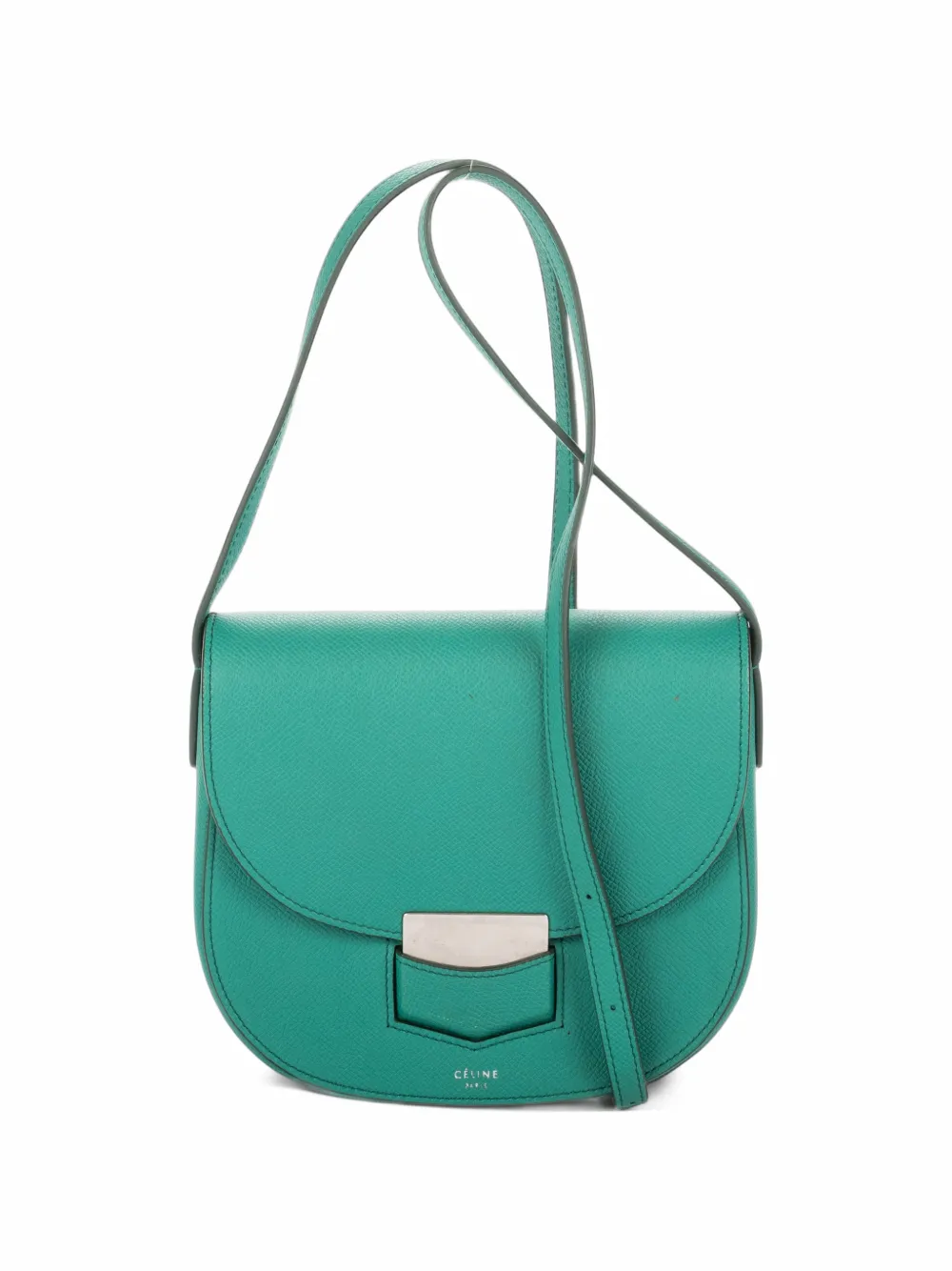 Celine Pre-Owned Trotteur grained leather shoulder bag - Grün