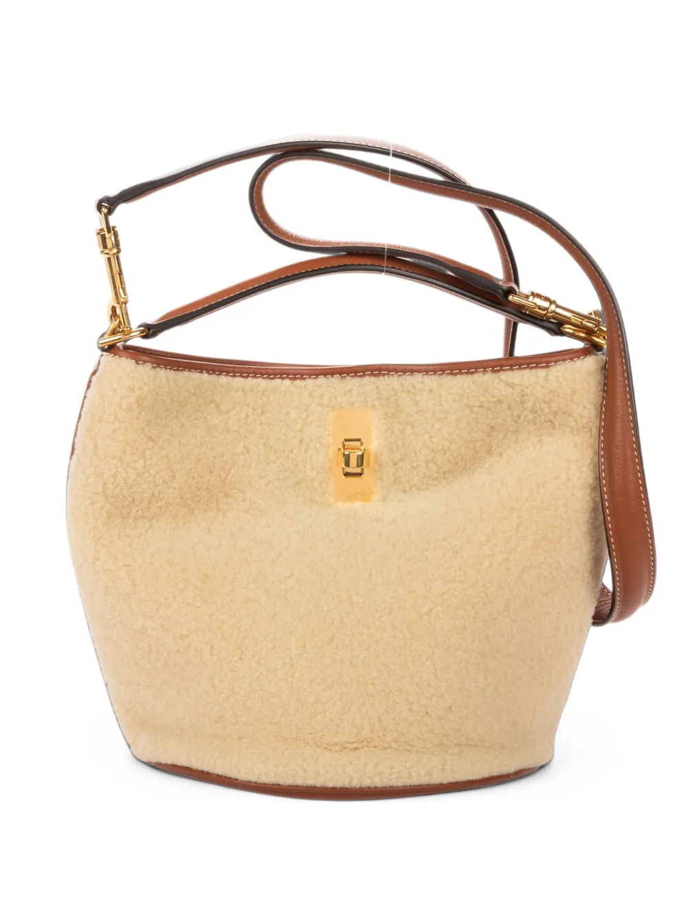 Celine Pre-Owned 16 top-handle bucket bag - Toni neutri