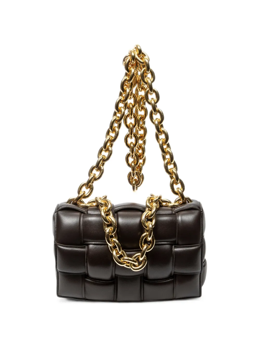 Bottega Veneta Pre-Owned Padded Maxi Intrecciato Cassette shoulder bag - Brown
