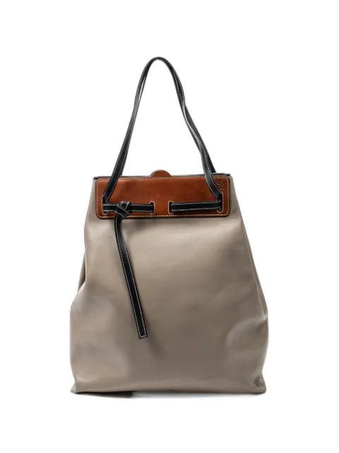 Loewe Pre-Owned large Lazo leather tote bag