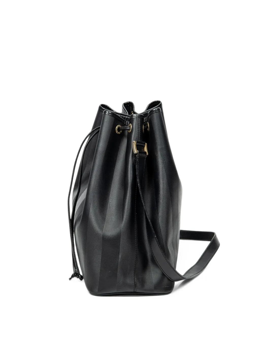Fendi Pre-Owned Pequin drawstring bucket bag - Schwarz