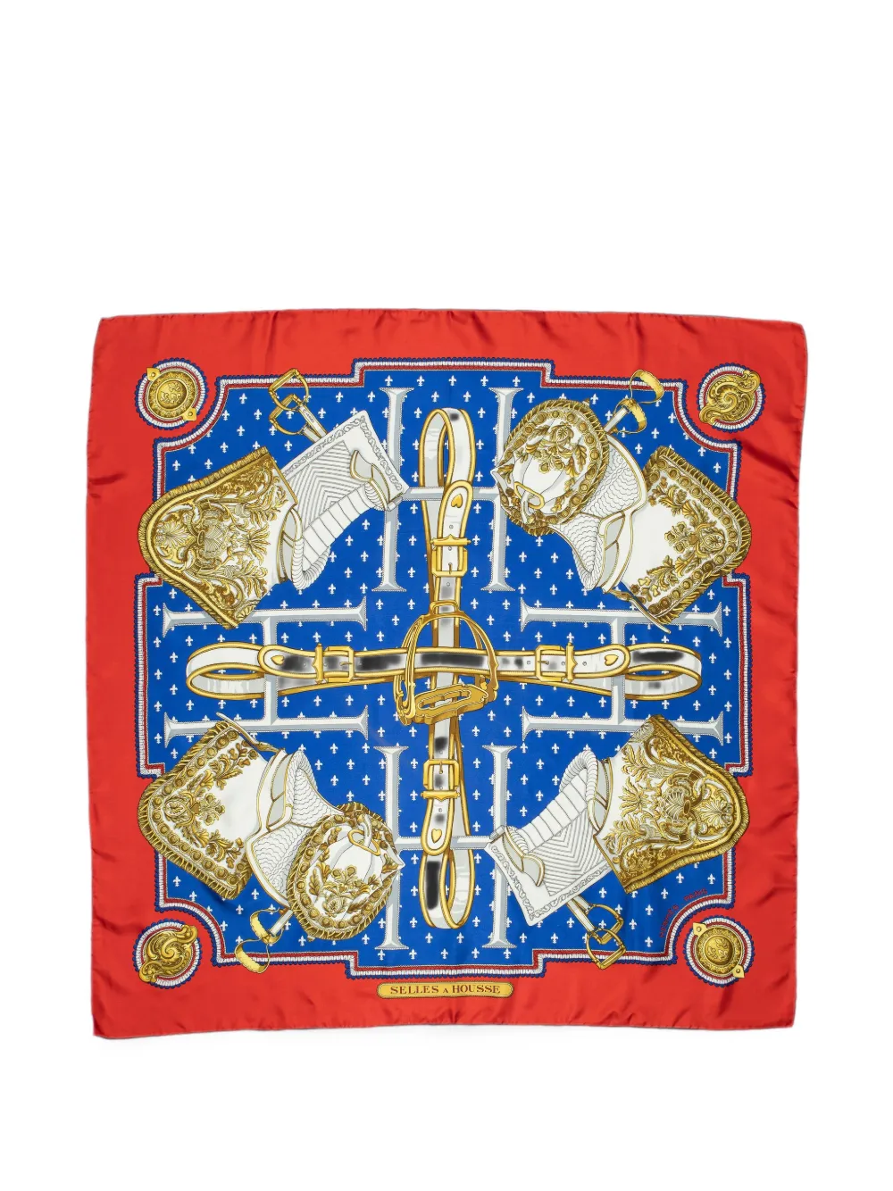 Hermès Pre-Owned Selles à Housse scarf - Rosso