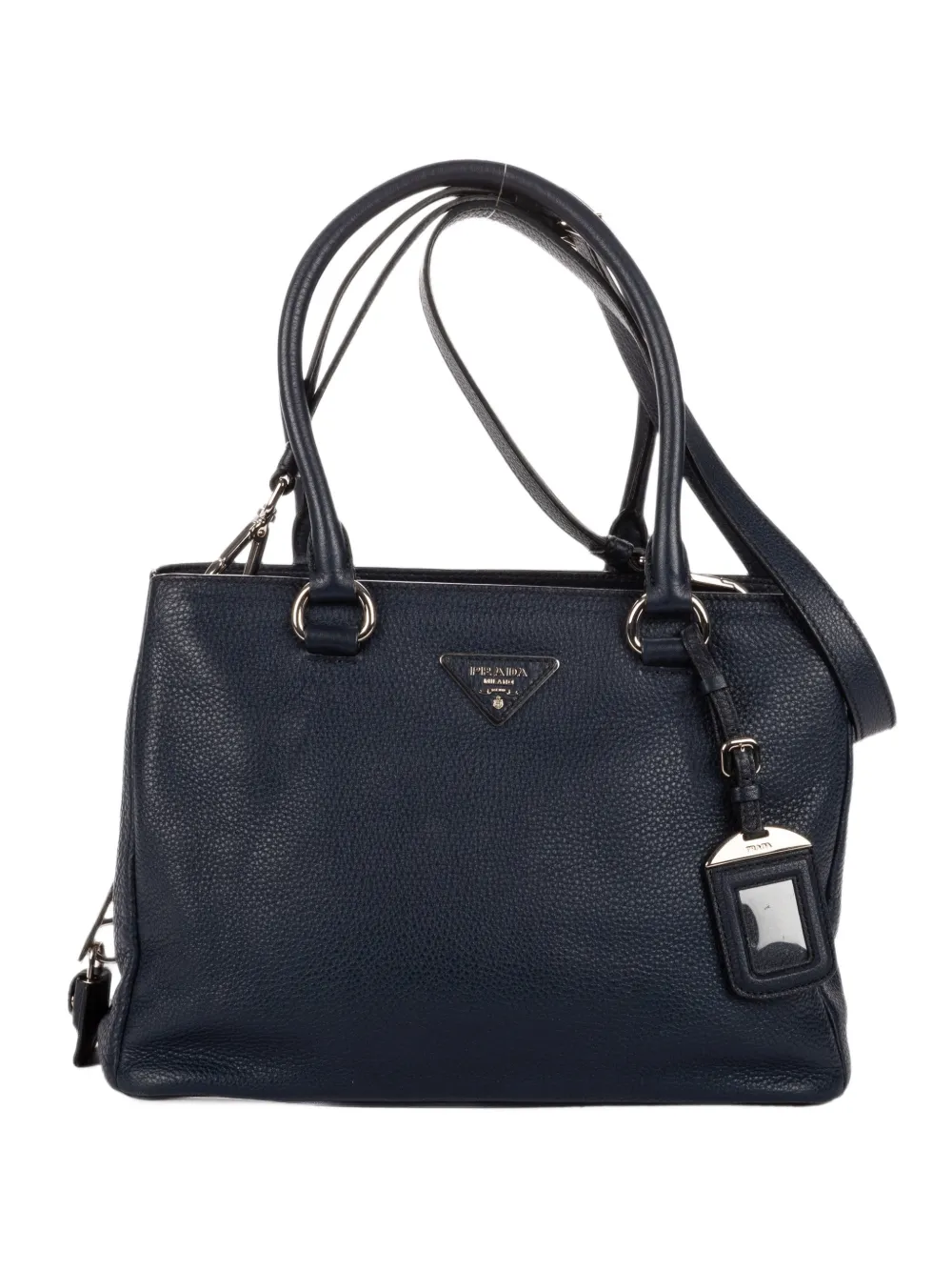 Prada Pre-Owned luggage-tag tote bag - Blu