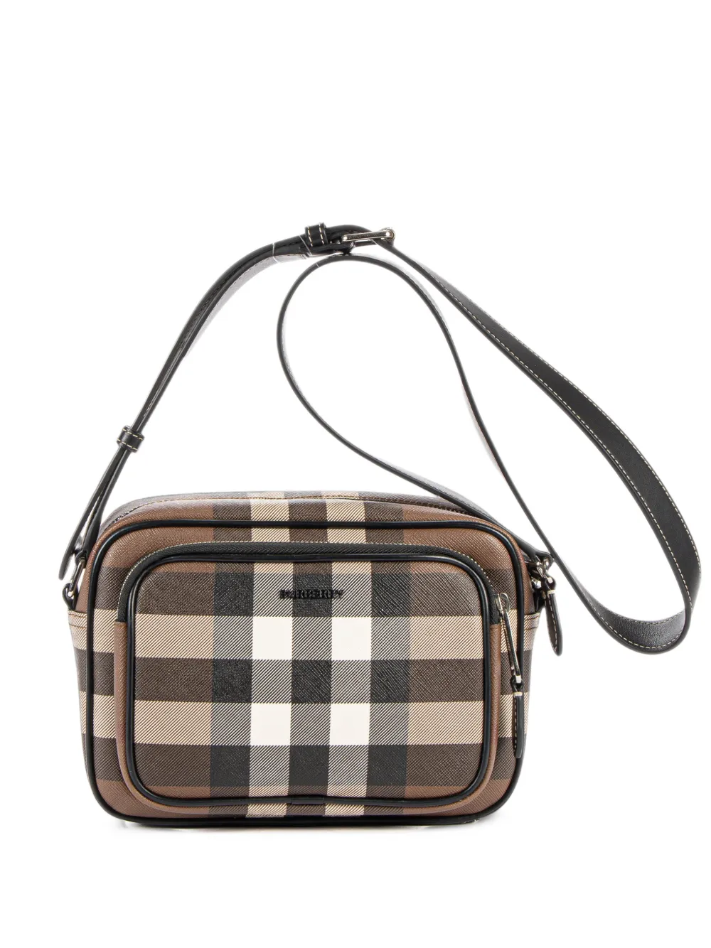 Burberry Pre-Owned Paddy check crossbody bag - Braun