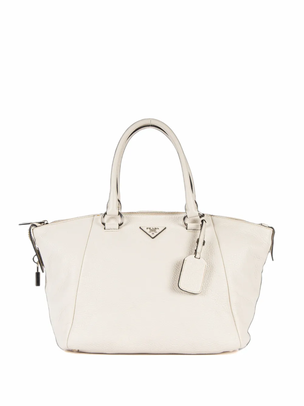 Prada Pre-Owned Vitello Daino shoulder bag - Bianco