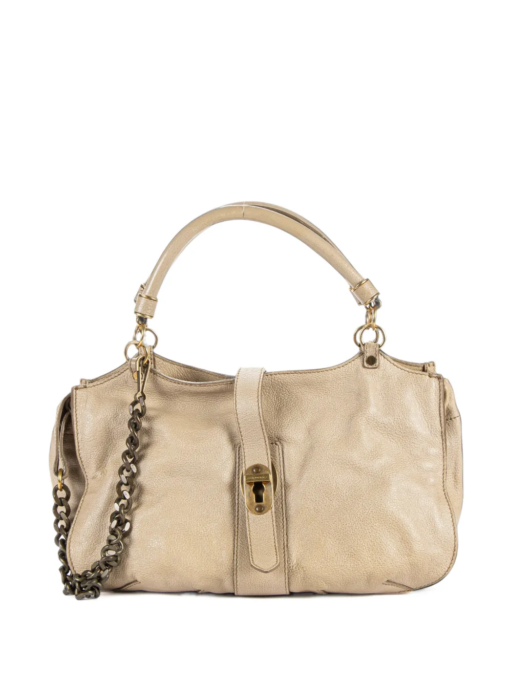 Burberry Pre-Owned pebbled leather tote bag - Nude