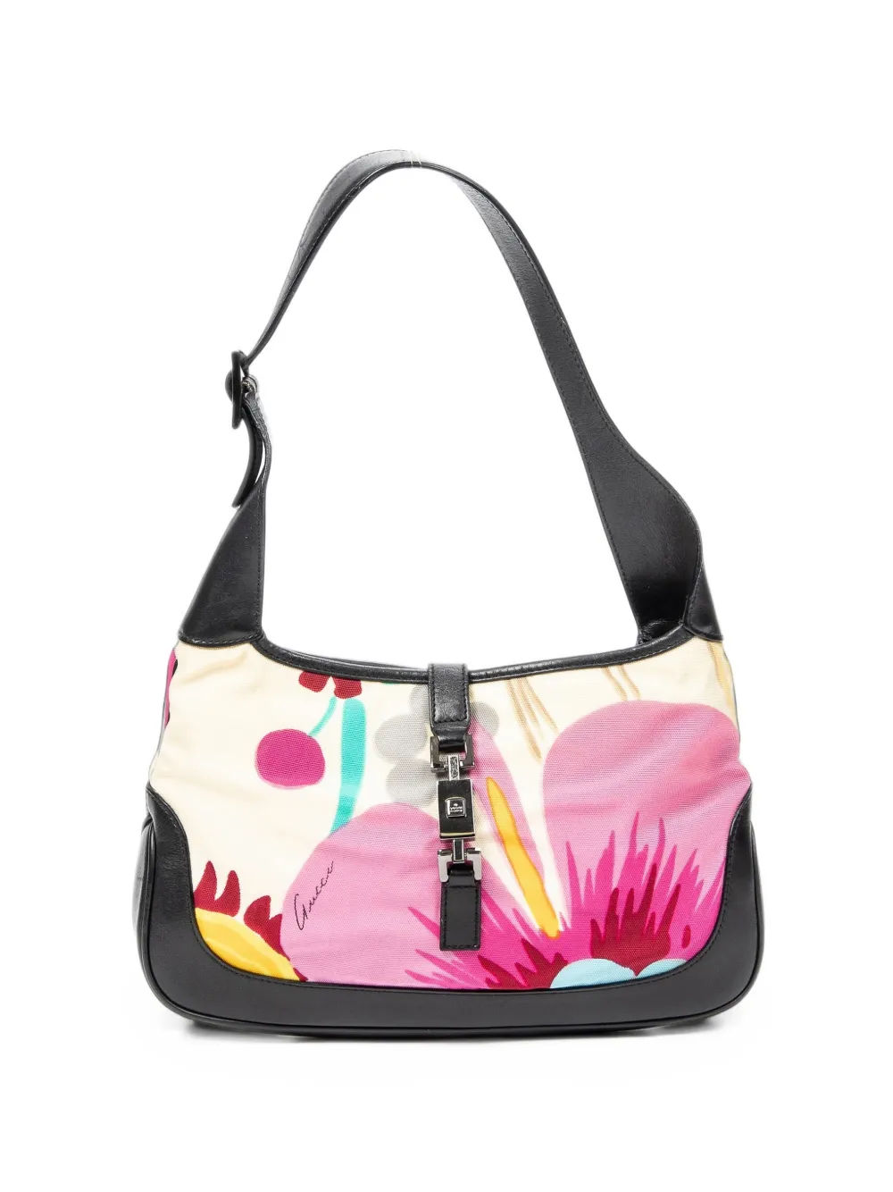 Gucci Pre-Owned Jackie Floral shoulder bag - Toni neutri