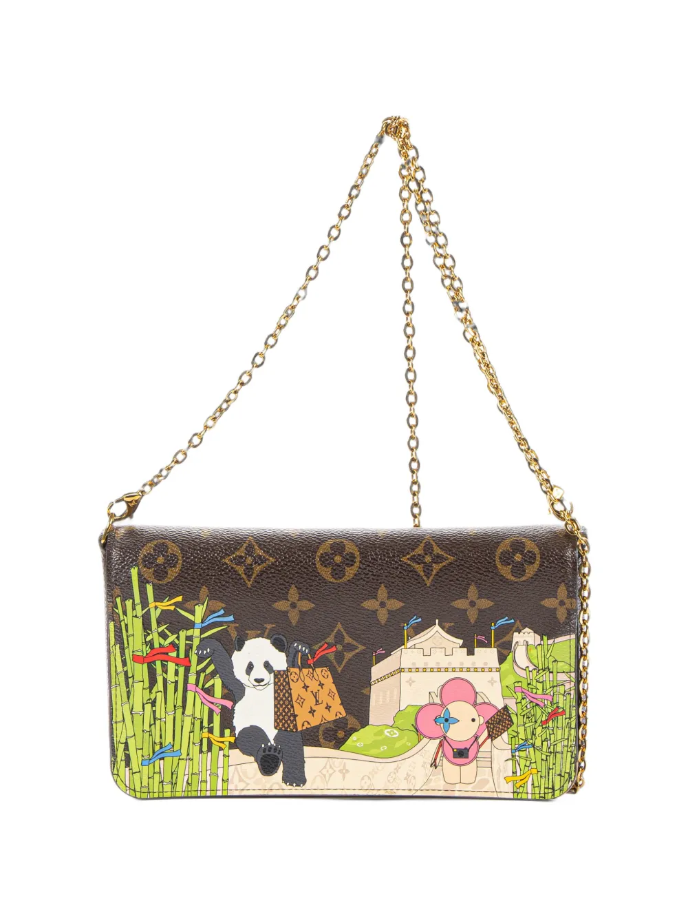 Louis Vuitton Pre-Owned 2021 Christmas Animation Felicie shoulder bag - Brown