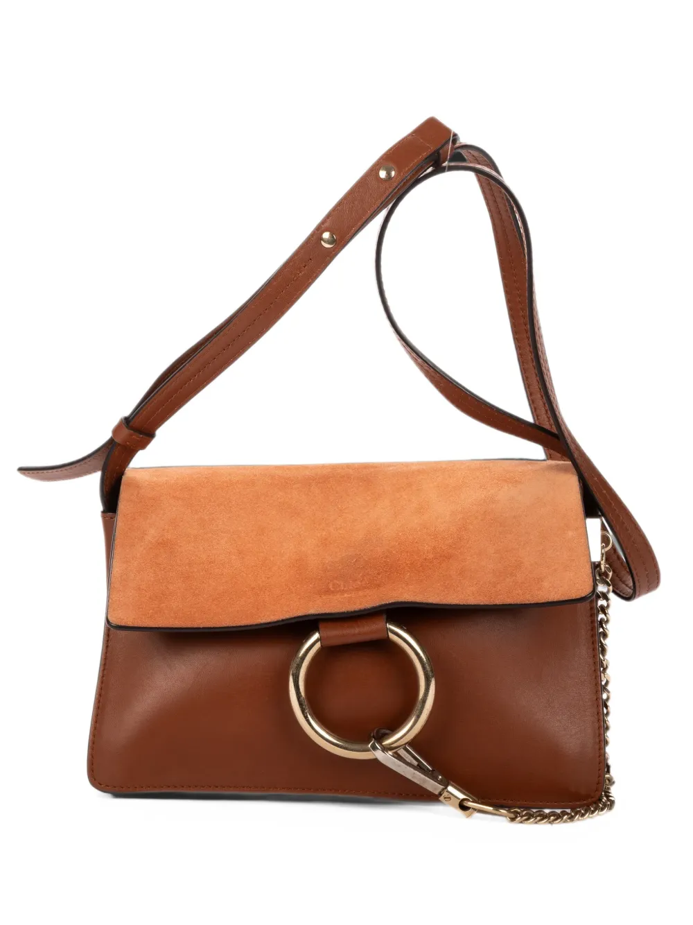 Chloé Pre-Owned small Faye shoulder bag - Braun