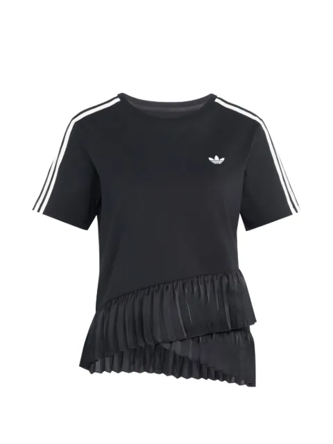 adidas pleated asymmetric T-shirt