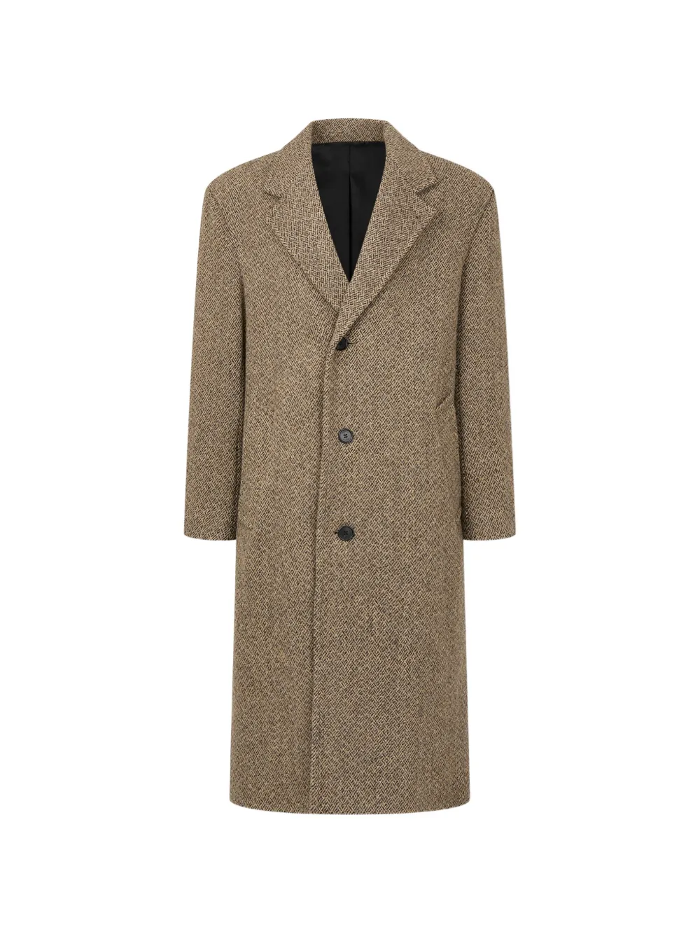 TOMBOY tweed single-breasted coat - Toni neutri